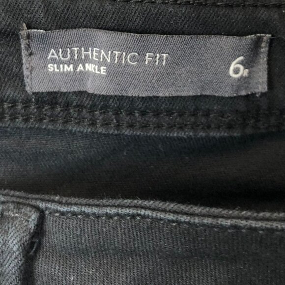 J.Jill Womens Jeans Sizze 6 Authentic Fit Slim Ankle Denim Black Casual Classic - Picture 11 of 14